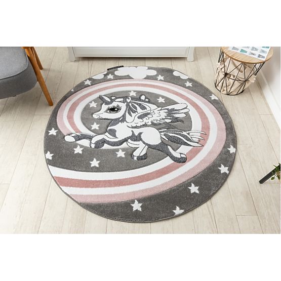 Round carpet PETIT - Unicorn - gray