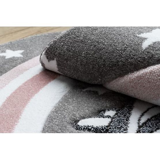 Round Rug PETIT PONY Pony, Gray