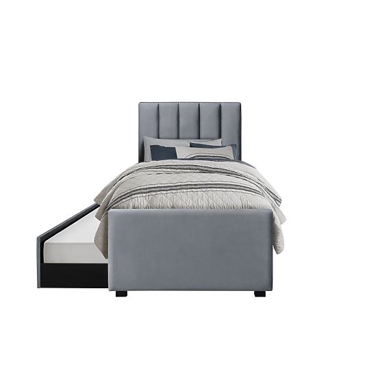 RUSSO 90 cm Bed Grey (4p=1pc)