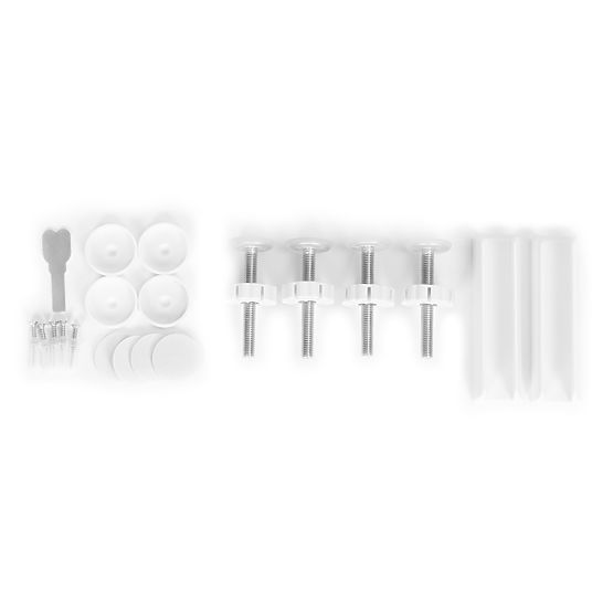 Safety Gate 74-105 cm for Stairs and Doors Steel Extension Panels White ECOTOYS