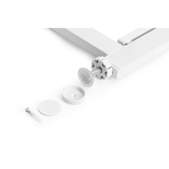 Safety Gate 74-105 cm for Stairs and Doors Steel Extension Panels White ECOTOYS