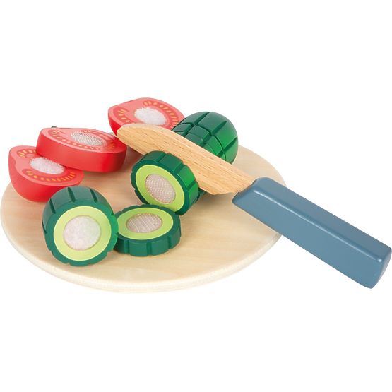 Salad Set with Cutting Vegetables Fresh