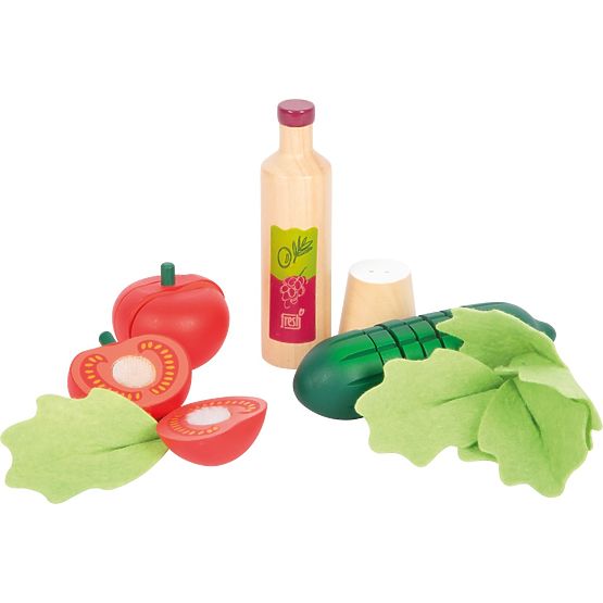 Salad Set with Cutting Vegetables Fresh