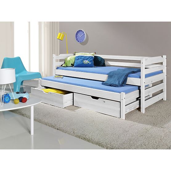Children's Bed with Trundle Sam White