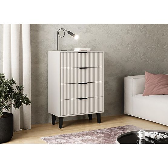 Scandi 4S SLIM Chest of Drawers in Cashmere