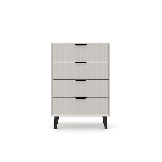 Scandi 4S SLIM Chest of Drawers in Cashmere
