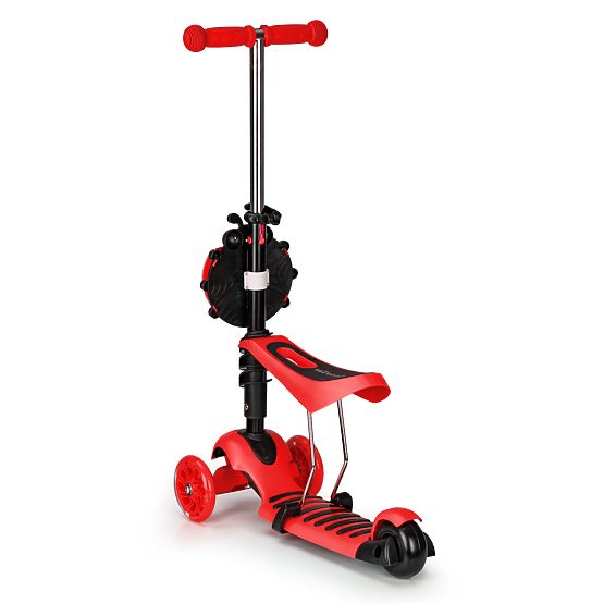Scooter and bouncer Ladybug - red