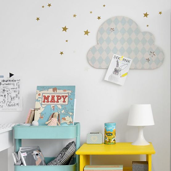 Self-adhesive notice-board DEKORNIK - Blue puff