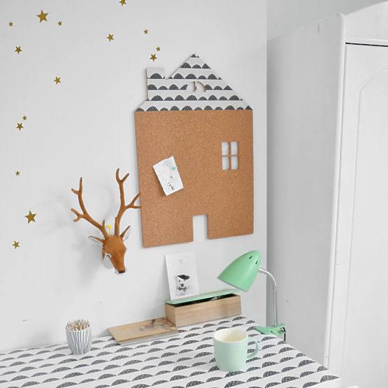 Self-adhesive notice-board DEKORNIK - White house