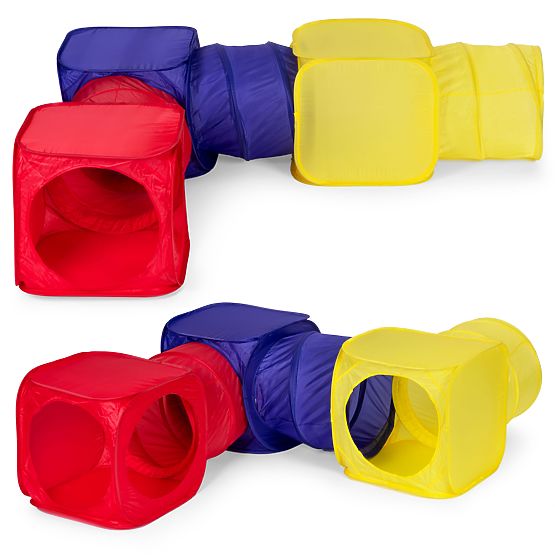 Self-assembling Children's Tents, Play Center 6 Elements Tunnels Cubes IPLAY