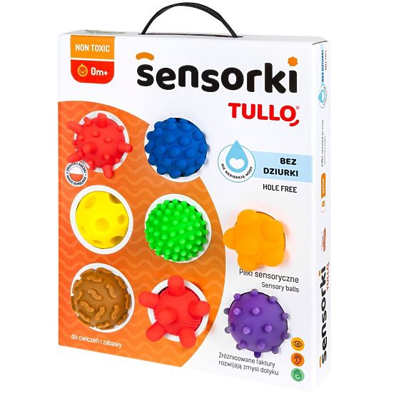 Sensory Balls Tullo - 8 Balls Without Holes
