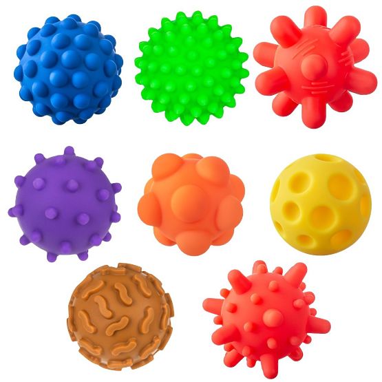 Sensory Balls Tullo - 8 Balls Without Holes