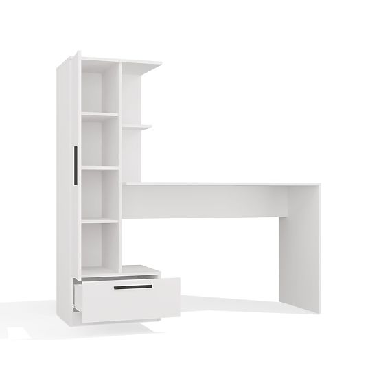 Set Desk + Shelf COSMO WHITE