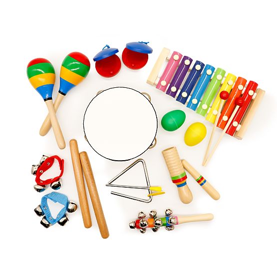 Set of 10 musical instruments