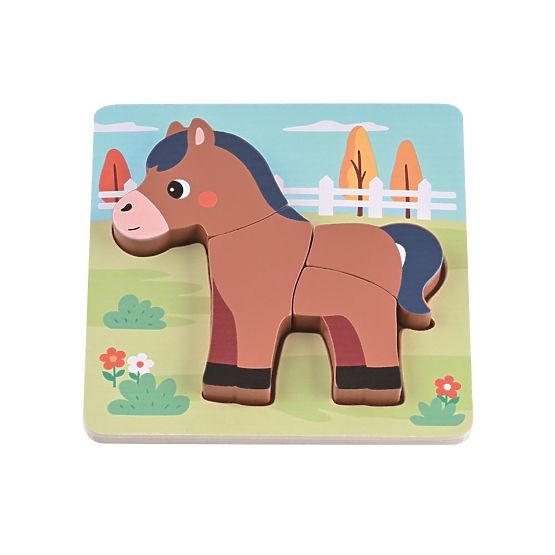 Set of 4 Wooden Farm Puzzles