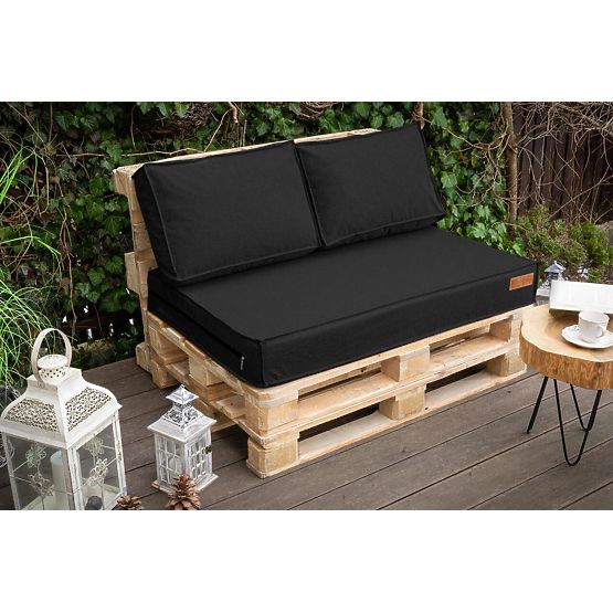Set of cushions for pallet furniture - Black