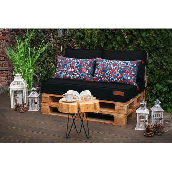 Set of cushions for pallet furniture - Black