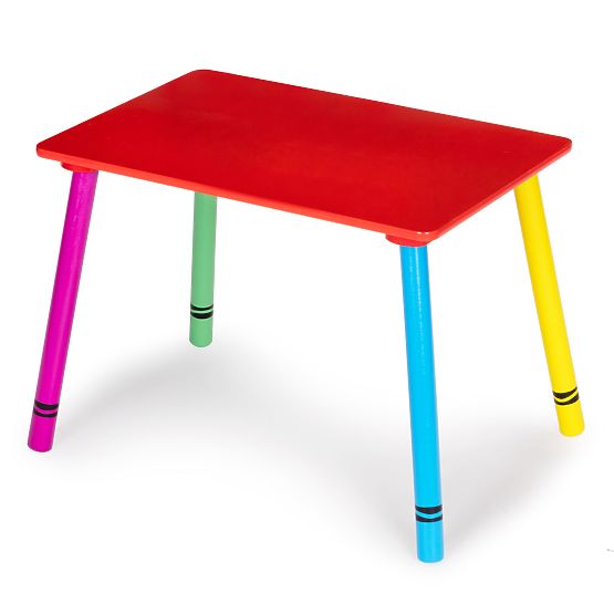 Set of table and chairs - colors of the rainbow
