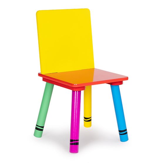 Set of table and chairs - colors of the rainbow