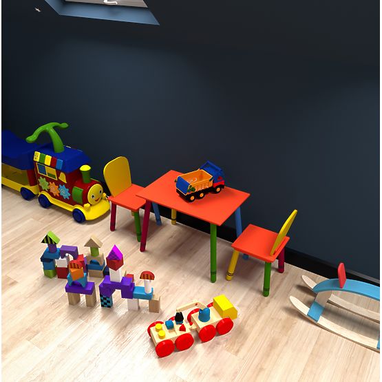 Set of table and chairs - colors of the rainbow