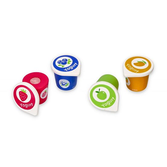 Set of Yoghurt Pots for Children's Kitchen