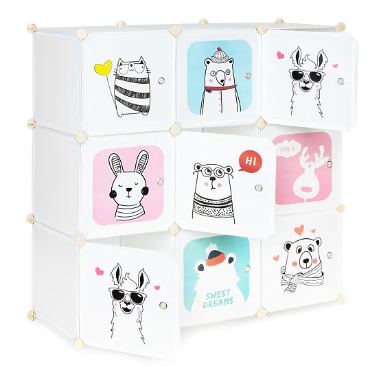 Shelf Unit with Animal Boxes