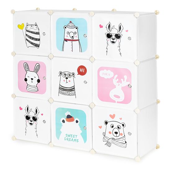 Shelf Unit with Animal Boxes