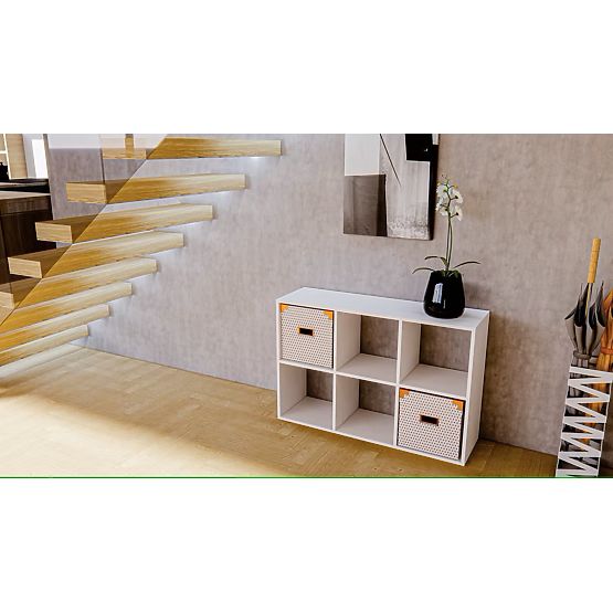 2x3 Shelf Unit - White