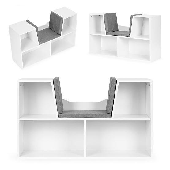 Shelf with seat for children