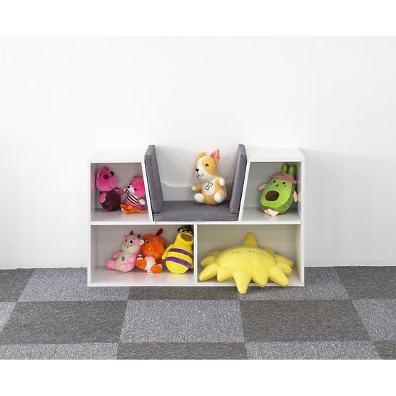 Shelf with seat for children