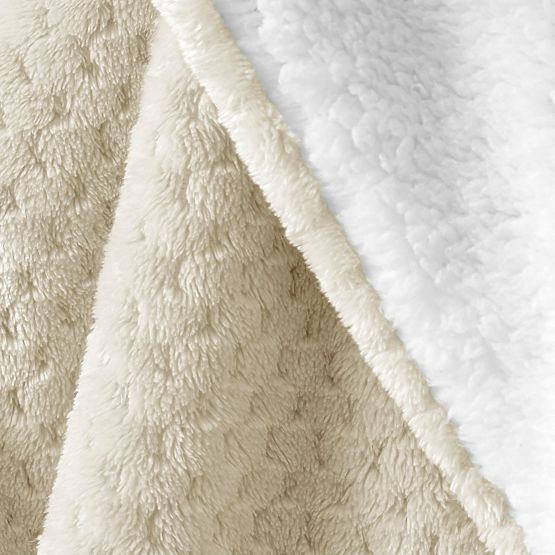 SHLEEPY Blanket Beige Jacquard Pressed Classic Style 130x180