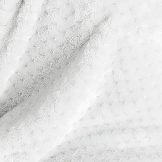 SHLEEPY Blanket in White with Jacquard Pattern Classic Style 130x180