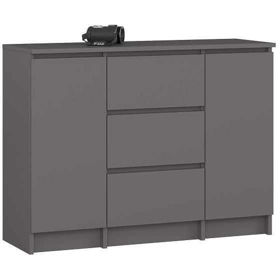SIDEBOARD K100 2D 3DR GRAPHITE GRAY