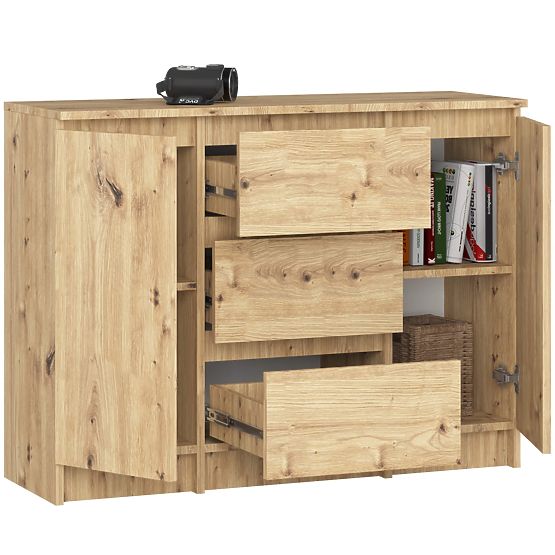 SIDEBOARD K100 2D 3DR OAK ARTISAN