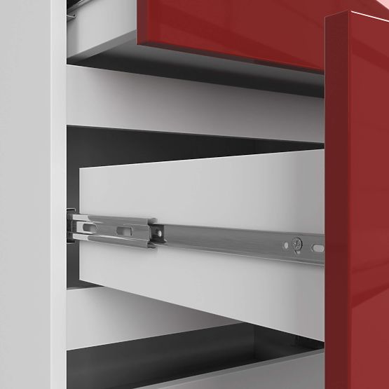 SIDEBOARD K120 10 DRAWERS CLP PK RED GLOSS