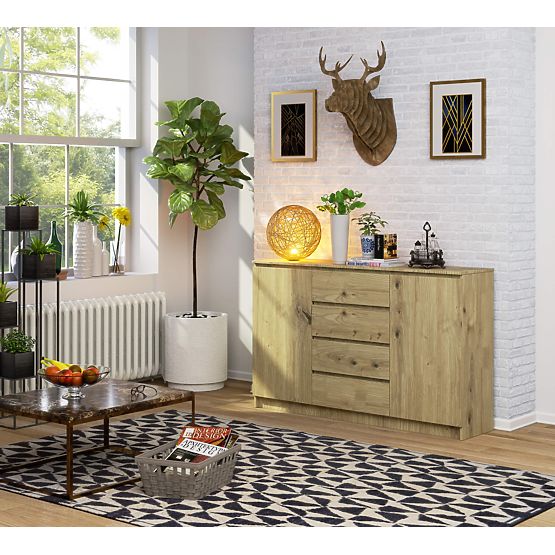 SIDEBOARD K160 2D 4DR CLP PK ARTISAN OAK