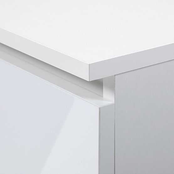 SIDEBOARD K160 2D 4DR CLP PK WHITE GLOSS