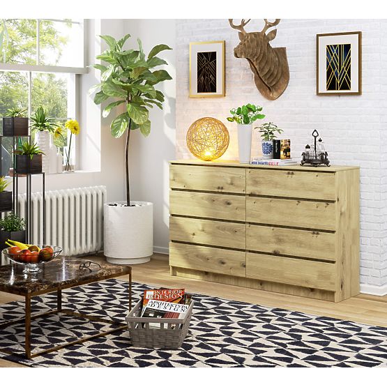 SIDEBOARD K160 8 DRAWERS CLP OAK ARTISAN