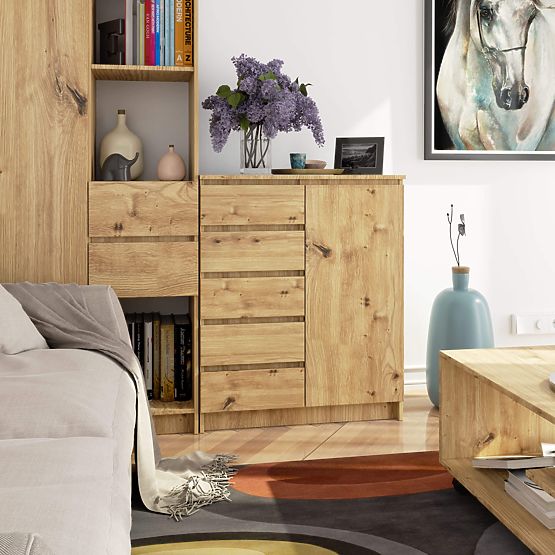 SIDEBOARD K80 1D 5SZ PK ARTISAN OAK