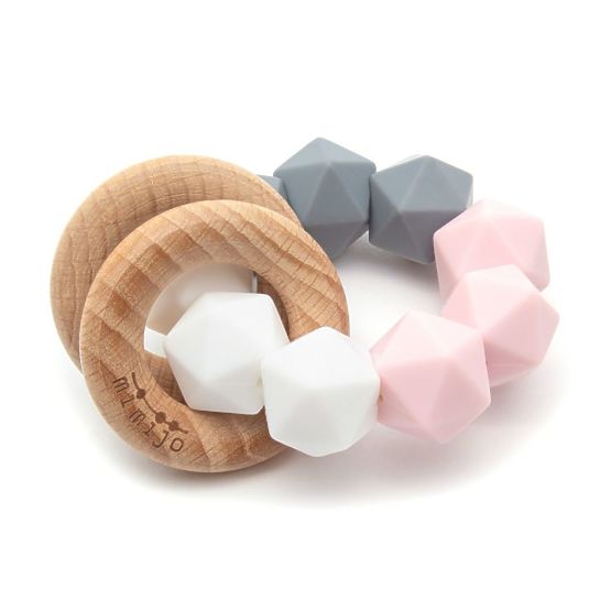 Silicone biting rattle Tina