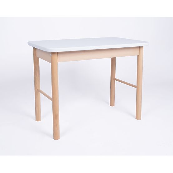 Simple Table and Chair Set - White