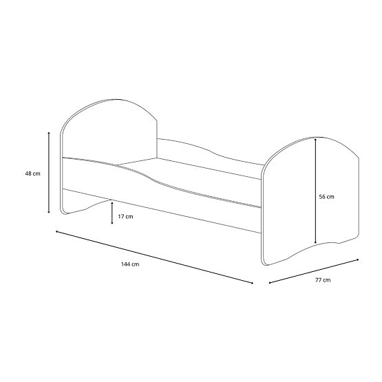 Single Bed Luk140x70