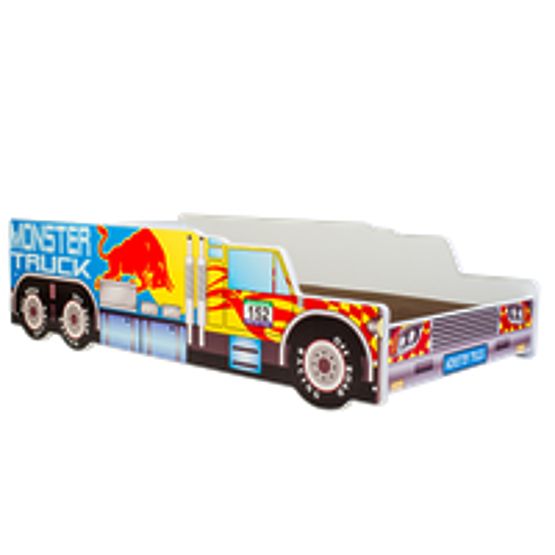 Single Bed Monster Truck 140x70 with Mattress