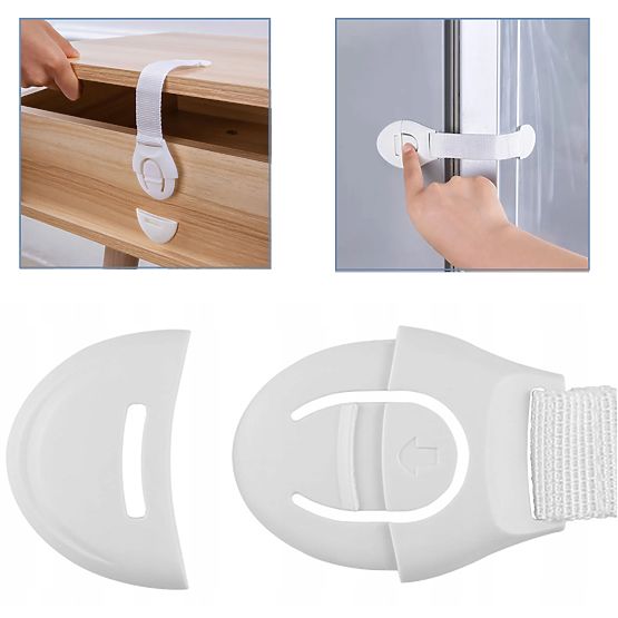 SIPO Child lock for furniture with strap - 10 pcs