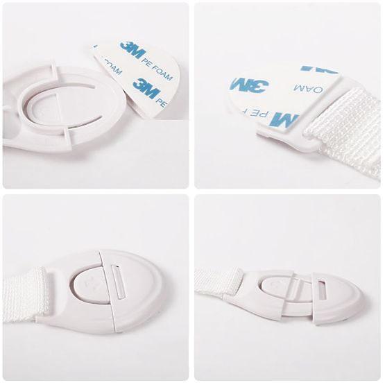 SIPO Child lock for furniture with strap - 10 pcs