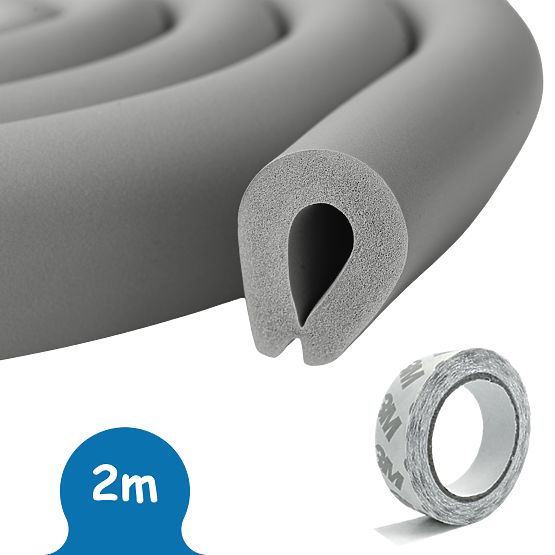 SIPO Foam tape for glass surfaces, gray - 1 pc