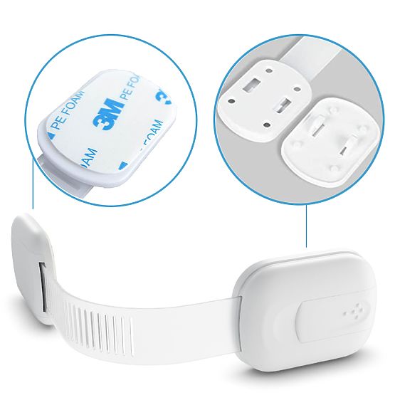 SIPO Multifunctional adjustable lock for cabinets and drawers - 6 pcs
