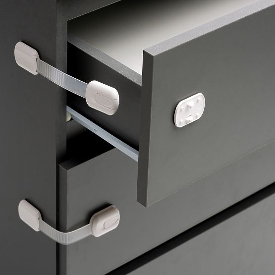 SIPO Multifunctional adjustable lock for cabinets and drawers - 6 pcs