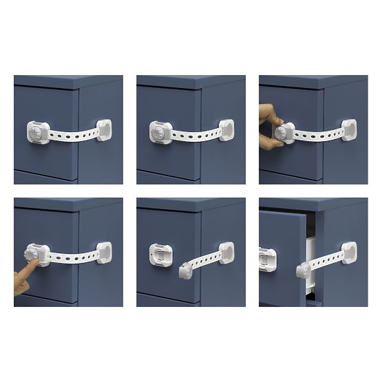 SIPO Multifunctional, smart lock for cabinets and drawers - 6 pcs