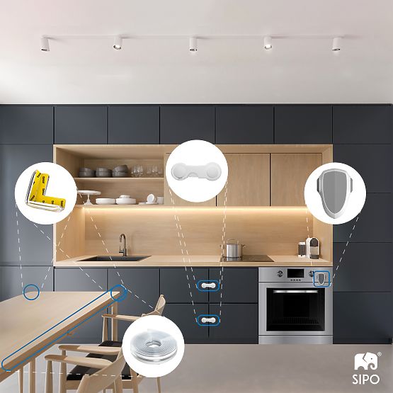 SIPO Protective Edge Tape for Furniture, Transparent - 1pc